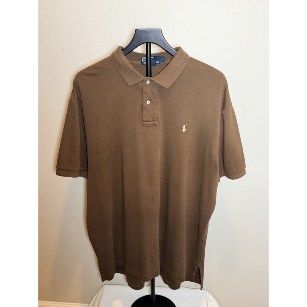 Polo Ralph Lauren Men's XL Brown Short Sleeve Polo Shirt